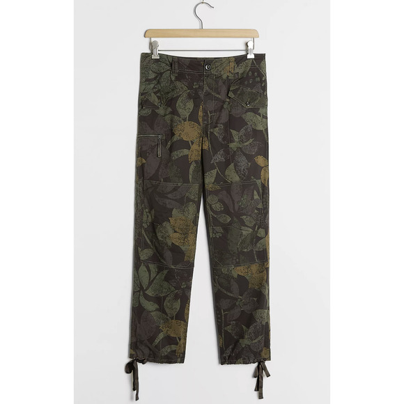NEW Anthropologie Ripley Utility Women's Floral Print Utility Pants - 26 waist - Picture 3 of 5